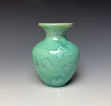 Load image into Gallery viewer, Light Green Crystalline Glazed Mini Vase #2
