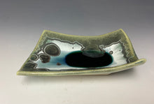 Load image into Gallery viewer, Crystalline Tray in Green and Silver #4
