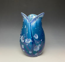 Load image into Gallery viewer, Tulip Vase- Atlantic Storm Blue #3
