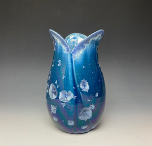 Tulip Vase- Atlantic Storm Blue #3