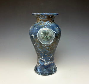 Cobalt Galaxy Crystalline Glazed Vase 5