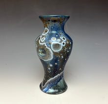 Load image into Gallery viewer, Cobalt Galaxy Crystalline Glazed Vase 6
