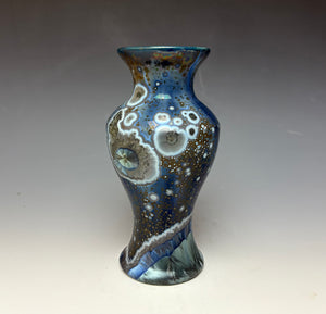 Cobalt Galaxy Crystalline Glazed Vase 6