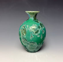 Load image into Gallery viewer, Emerald Green Crystalline Glazed Mini Vase 3
