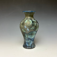 Load image into Gallery viewer, Cobalt Galaxy Crystalline Glazed Vase 2
