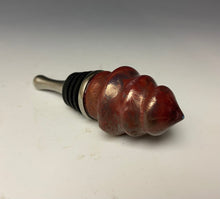 Load image into Gallery viewer, Crystalline Glazed Bottle Stopper- Ruby Tree
