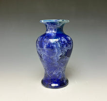 Load image into Gallery viewer, Royal Blue Crystalline Glazed Mini Vase

