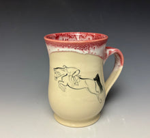 Load image into Gallery viewer, Jumping Horse &amp; Rider Mug- Bright Red
