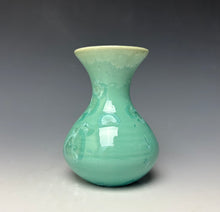 Load image into Gallery viewer, Light Green Crystalline Glazed Mini Vase
