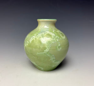 Crystalline Glazed Mini Vase - Mint Green 6
