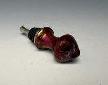 Load image into Gallery viewer, Crystalline Glazed Bottle Stopper- Ruby #2
