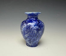Load image into Gallery viewer, Winter Sky Blue Crystalline Glazed Mini Vase #3
