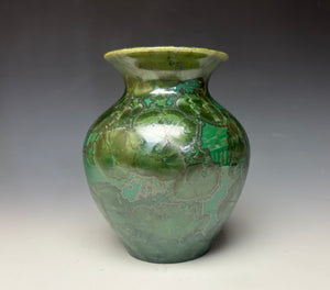 Emerald Green Crystalline Glazed Vase 3