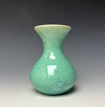 Load image into Gallery viewer, Light Green Crystalline Glazed Mini Vase
