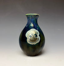 Load image into Gallery viewer, Deep Aquamarine Galaxy Crystalline Glazed Mini Vase 2
