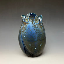 Load image into Gallery viewer, Tulip Vase- Cobalt Galaxy #1
