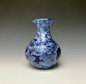 Winter Sky Blue Crystalline Glazed Vase 2