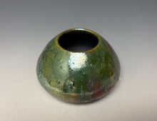 Load image into Gallery viewer, Copper Green Mini Raku AirPlant Vase #5
