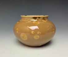 Load image into Gallery viewer, Iced Caramel Crystalline Glazed Mini Vase #5
