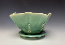 Load image into Gallery viewer, Seafoam Green Lotus Berry Bowl
