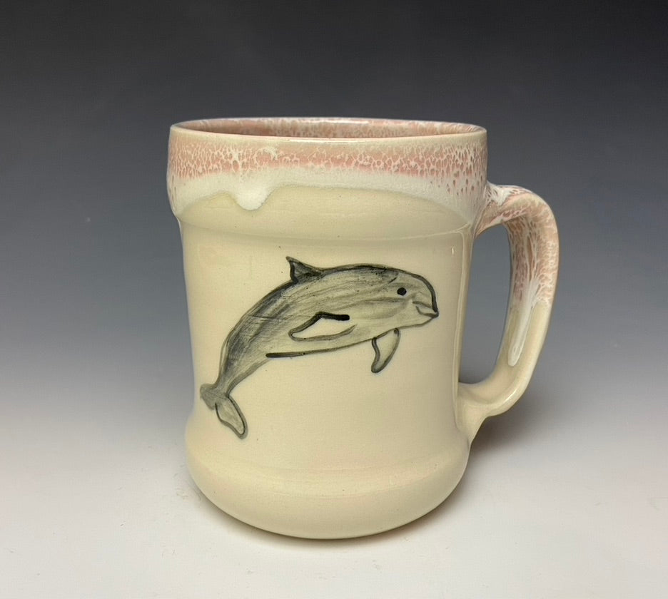 Dolphin Mug- Rose