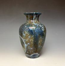 Load image into Gallery viewer, Cobalt Galaxy Crystalline Glazed Vase 4
