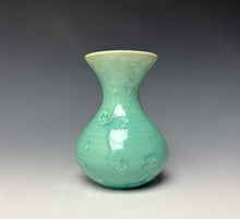 Load image into Gallery viewer, Light Green Crystalline Glazed Mini Vase
