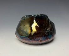 Load image into Gallery viewer, Blue Green Mini Raku AirPlant Vase
