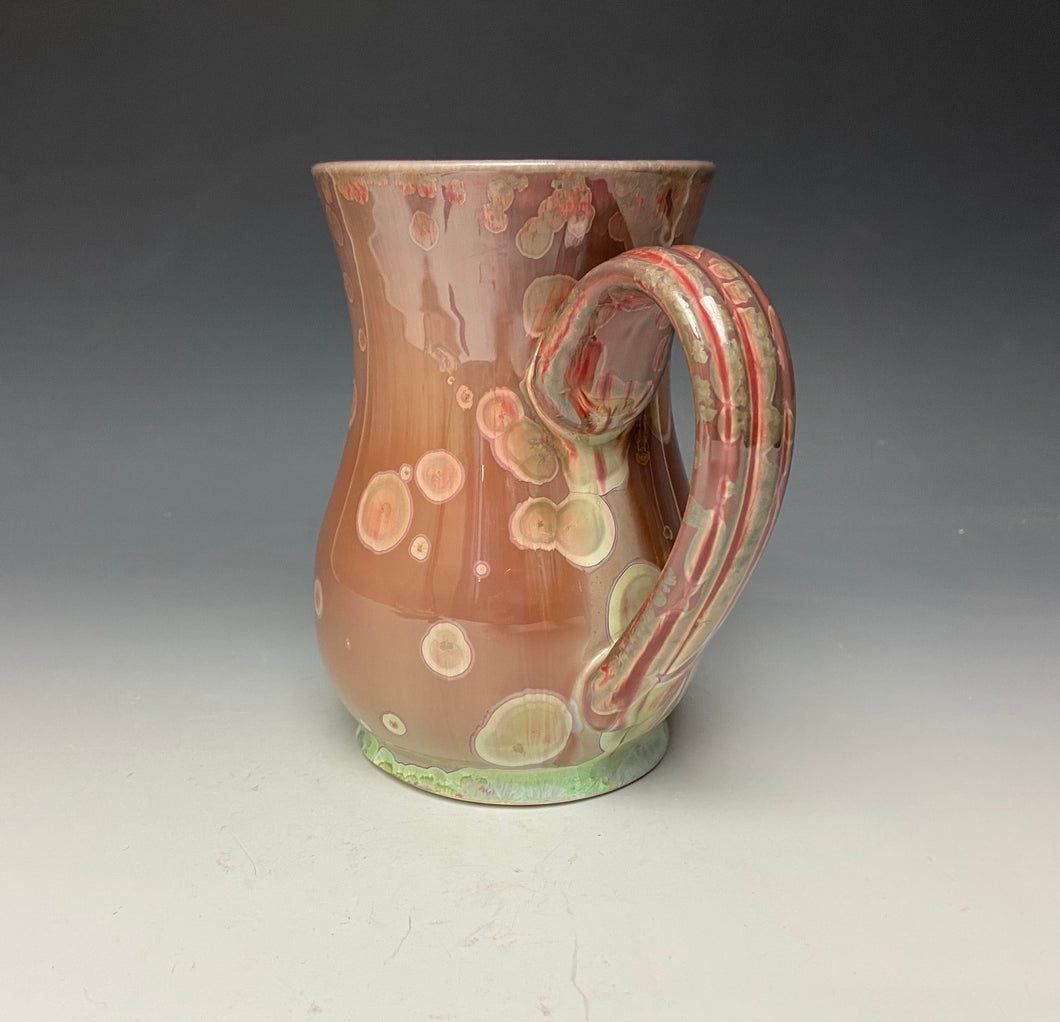 Copper Red Crystalline Mug