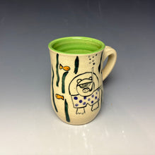 Load image into Gallery viewer, Scuba Pig Mug- Lime Green
