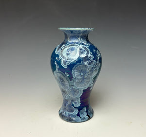 Crystalline Glazed Mini Vase in Atlantic Storm Blue 4
