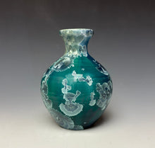 Load image into Gallery viewer, Aqua Crystalline Glazed Mini Vase 3

