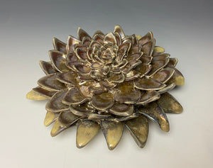 Gold Porcelain Wallflower