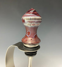 Load image into Gallery viewer, Crystalline Glazed Bottle Stopper- Ruby
