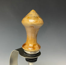 Load image into Gallery viewer, Crystalline Glazed Bottle Stopper- Iced Caramel
