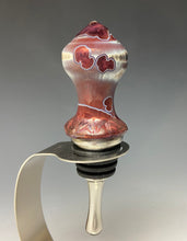 Load image into Gallery viewer, Crystalline Glazed Bottle Stopper- Ruby
