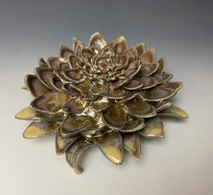 Gold Porcelain Wallflower