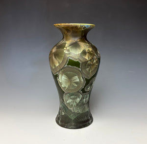 Iron Galaxy Crystalline Glazed Vase