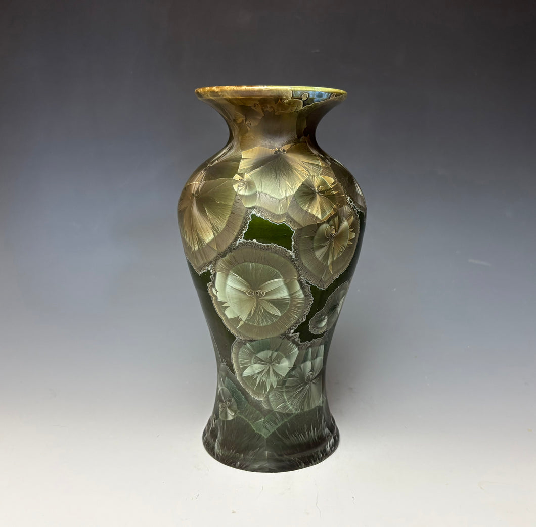 Iron Galaxy Crystalline Glazed Vase
