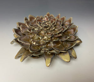 Gold Porcelain Wallflower