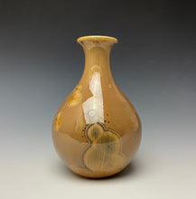 Load image into Gallery viewer, Iced Caramel Crystalline Glazed Mini Vase #2

