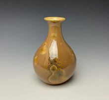 Load image into Gallery viewer, Iced Caramel Crystalline Glazed Mini Vase #2
