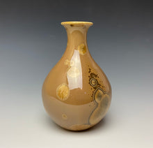 Load image into Gallery viewer, Iced Caramel Crystalline Glazed Mini Vase #2
