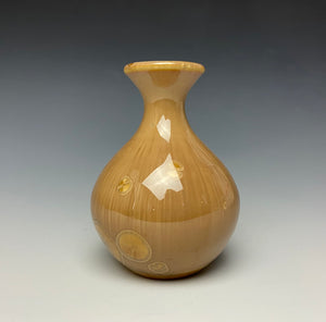 Iced Caramel Crystalline Glazed Mini Vase 3