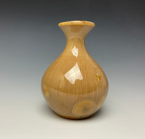 Iced Caramel Crystalline Glazed Mini Vase 3