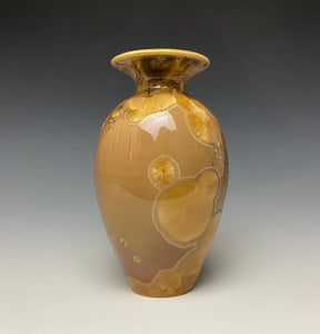 Iced Caramel Crystalline Glazed Mini Vase #4