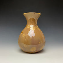 Load image into Gallery viewer, Iced Caramel Crystalline Glazed Vase

