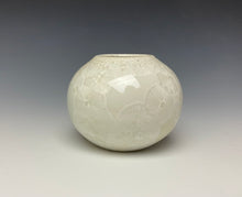 Load image into Gallery viewer, White Crystalline Glazed Mini Vase 3
