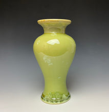 Load image into Gallery viewer, Olive Green Crystalline Glazed Vase
