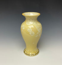 Load image into Gallery viewer, Light Yellow Crystalline Glazed Vase

